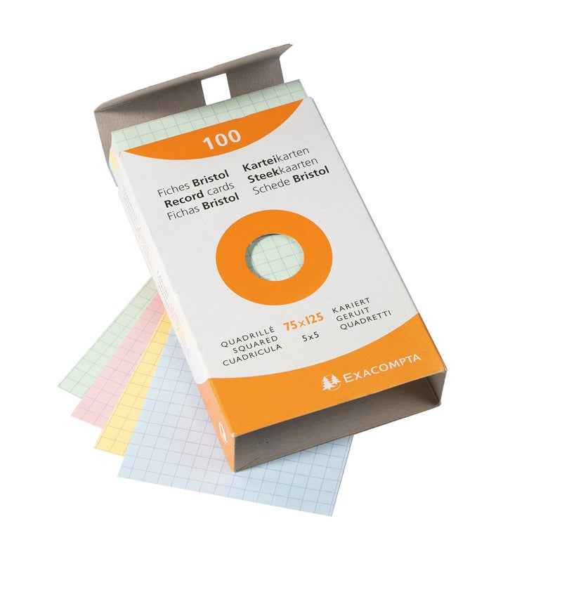 Exacompta Index Cards 3X5 Inch 100Pk - Image 1